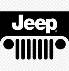 Jeep logo featuring the brand name above a stylized front grille and headlight design.