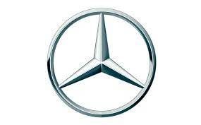 Logo of Mercedes-Benz, featuring a three-pointed star enclosed in a circle.